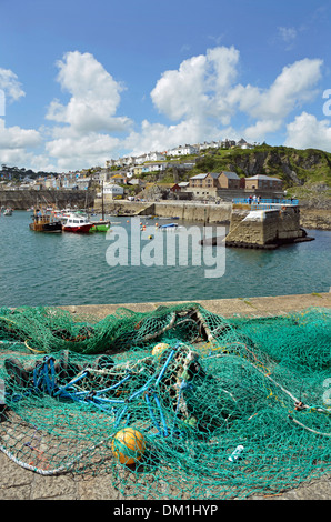 mevagissey outer harbour Stock Photo