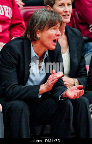 Stanford head coach Tara VanDerveer during an NCAA college basketball ...