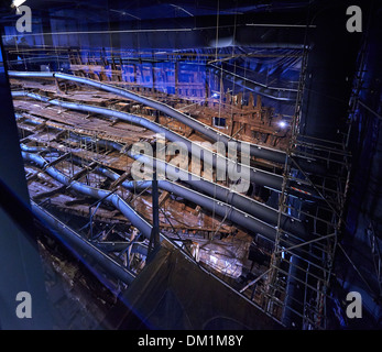 The Mary Rose was a carrack-type warship of the English Tudor navy of King Henry VIII Stock Photo