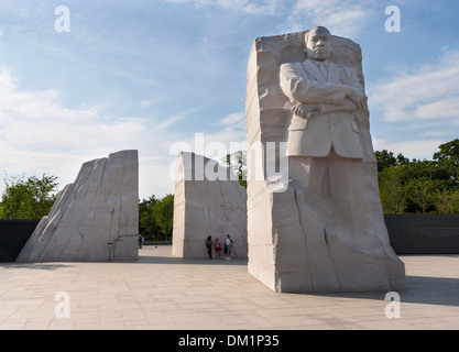 Marble statue of Martin Luther King Jr. in Washington DC Stock Photo