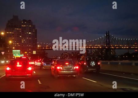 FDR highway in Manhattan NYC Stock Photo