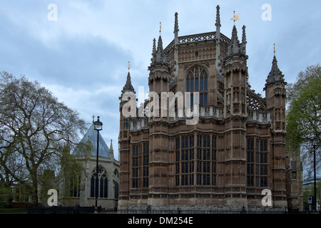 Rear view of Westminster Abbey's Henry VII Lady Chapel, London, England, Great Britain Stock Photo