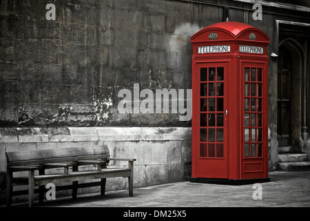 British Phone Booth in London, United Kingdom Stock Photo