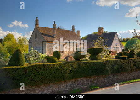 Cotswold property in the small village of Broad Campden near Chipping Campden, Gloucestershire, England. Stock Photo