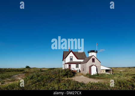 Stage Harbor Lighthouse, Chatham, Cape Cod, Massachusetts, USA Stock Photo