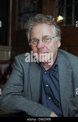 German and French politician Daniel Marc Cohn-Bendit, also nicknamed Dany Le Rouge, in a London pub, March 2012 Stock Photo
