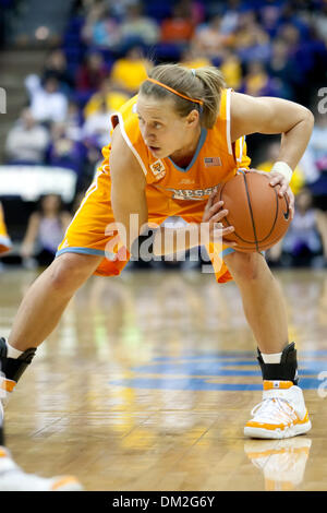 Tennessee at LSU; Tennessee guard Alicia Manning looks for a teammate to pass the ball to; Tennessee won the game 55-53; Pete Maravich Assembly Center, Baton Rouge, Louisiana (Credit Image: © John Korduner/Southcreek Global/ZUMApress.com) Stock Photo