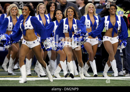 Members of the famous Dallas Cowboys Cheerleaders at the NFL football game  between the San Diego Chargers and Dallas Cowboys at Cowboys Stadium in  Arlington, Texas. (Credit Image: © Steven Leija/Southcreek  Global/ZUMApress.com