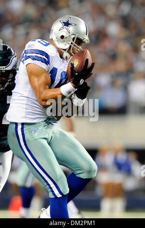 Dallas Cowboys wide receiver Austin Miles scampers across the end zone to  score the Cowboys winning touchdown during fourth quarter Philadelphia  Eagles-Dallas Cowboys game action in Philadelphia at Lincoln Financial  Field November