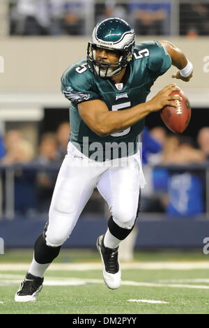 Dallas Cowboys linebacker Bradie James (56) sacks Philadelphia Eagles  quarterback Donovan McNabb (5) in the second half in the NFL - NFC Playoffs  football game between the Philadelphia Eagles and Dallas Cowboys