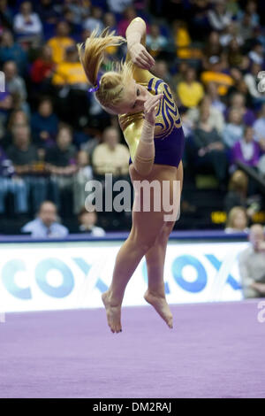 Alabama at LSU; LSU gymnast Ashley Lee performs the floor exercise during a meet against Alabama; LSU won the meet 196.475-196.050; Pete Maravich Assembly Center, Baton Rouge LA (Credit Image: © John Korduner/Southcreek Global/ZUMApress.com) Stock Photo