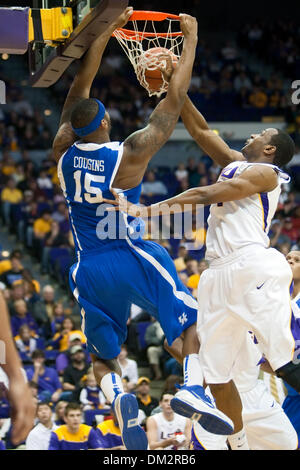 Kentucky at LSU Kentucky forward DeMarcus Cousins dunks the ball during the first half Kentucky won the game 81 55 Pete Maravich Assembly Center Baton Rouge LA Credit Image John Korduner Southcreek Gl...