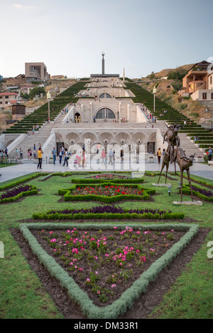 Armenia, South Caucasus, Caucasus, Eurasia, Cascade, Complex, Yerevan, avenue, downtown, garden, new, people, landmark, terrace Stock Photo