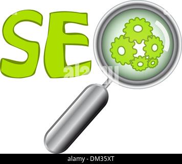 Web buttons with SEO text Stock Vector