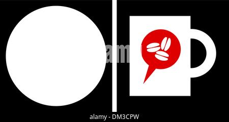 Restaurant and coffee shop icon Stock Vector
