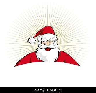 Blank Gift Tags With Santa Claus, Isolated On White Background