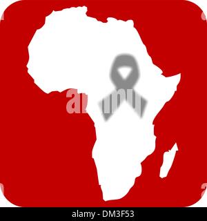 Stop AIDS in Africa Stock Vector