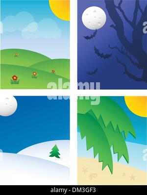 Seasonal Backgrounds Stock Vector