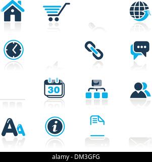 Web Site & Internet Icons // Azure Series Stock Vector