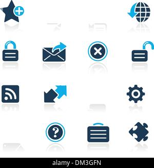 Web Site & Internet Plus // Azure Series Stock Vector