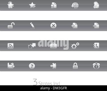 Web Site & Internet Plus // Gel Bar Series Stock Vector