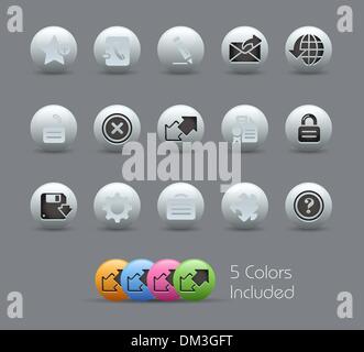 Web Site & Internet Plus // Pearly Series Stock Vector