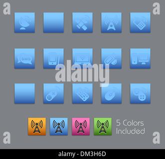 Wireless & Communications // Satinbox Series Stock Vector