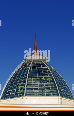 Europe Germany Bremen Bremerhaven am Strom Weser Mediterraneo glass dome architecture shopping centre building construction Stock Photo