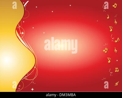 Music notes background Stock Vector