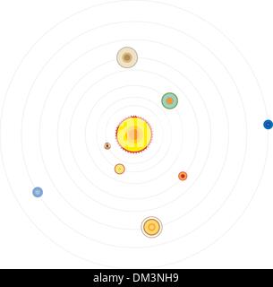 Universe Retro Style Stock Vector