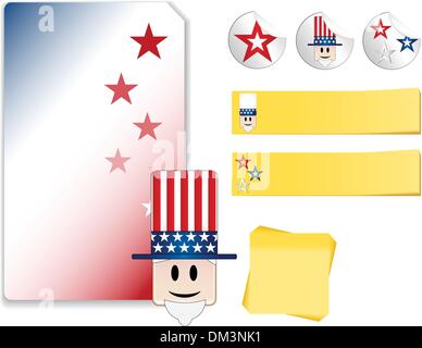 Uncle Sam Kit Stock Vector