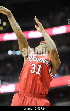 Washington D.C. Verizon Center. .St. John's guard Malik Stith (31), game action in the first half. Georgetown and Harvard were tied at 33 with 3 1/2 minutes left in the first half before the Hoyas took control at both ends of the court to go up 44-33 at halftime. Hoyas defeat Harvard 86-70  (Credit Image: © Roland Pintilie/Southcreek Global/ZUMApress.com) Stock Photo