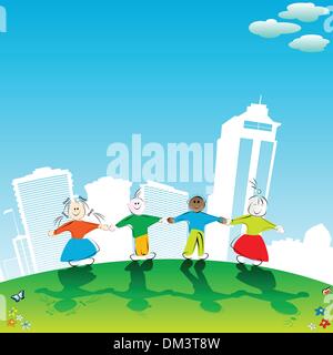 Happy kids Stock Vector