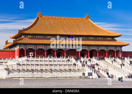 Hall of Supreme Harmony, Outer Court, Forbidden City, Beijing, Peoples Republic of China, Asia Stock Photo