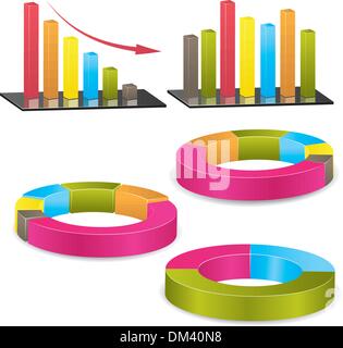 Business graph. Vector Illustration Stock Vector