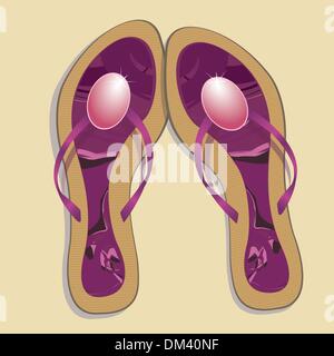 Beach footwear. Vector illustration Stock Vector Image & Art - Alamy