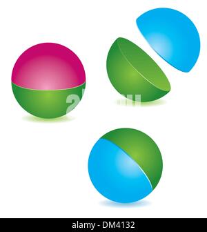 Abstract sphere. vector illustration Stock Vector