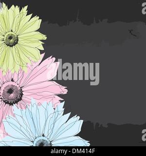 Abstract background with pastel flowers. vector illustration Stock Vector