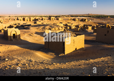 Al-Bagawat, one of the earliest and best preserved Christian cemeteries in the ancient world. Kharga oasis, Egypt Stock Photo