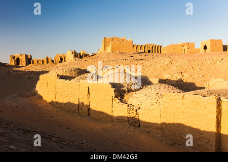 Al-Bagawat, one of the earliest and best preserved Christian cemeteries in the ancient world. Kharga oasis, Egypt Stock Photo