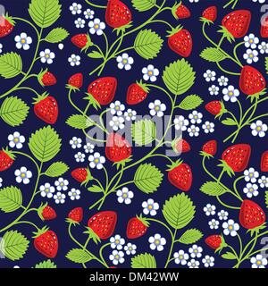 Strawberries background Stock Vector