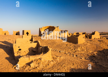 Al-Bagawat, one of the earliest and best preserved Christian cemeteries in the ancient world. Kharga oasis, Egypt Stock Photo