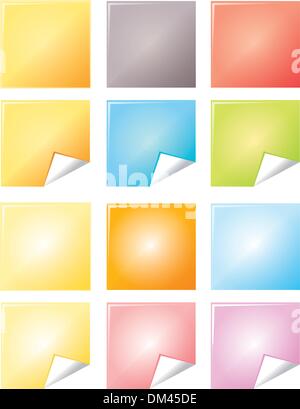Color notes Stock Vector