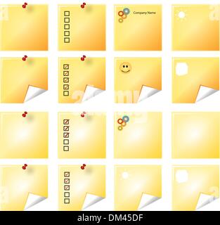 Logo notes Stock Vector