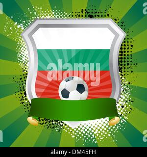 Shield with flag of Bulgaria Stock Vector