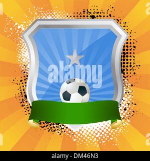 Shield with flag of Somalia Stock Vector