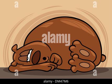 sleepy bear Stock Vector
