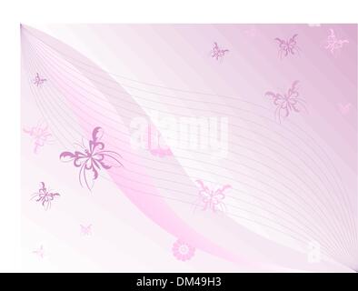 Butterflies and Flowers Stock Vector Image & Art - Alamy