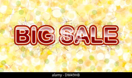Vector autumn big sale Stock Vector