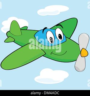 Cartoon airplane Stock Vector